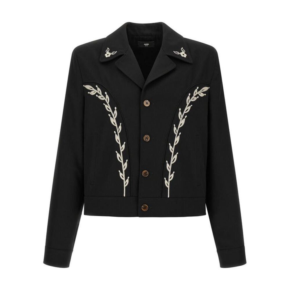 Amiri Black Polyester Full-Length Men's Jacket